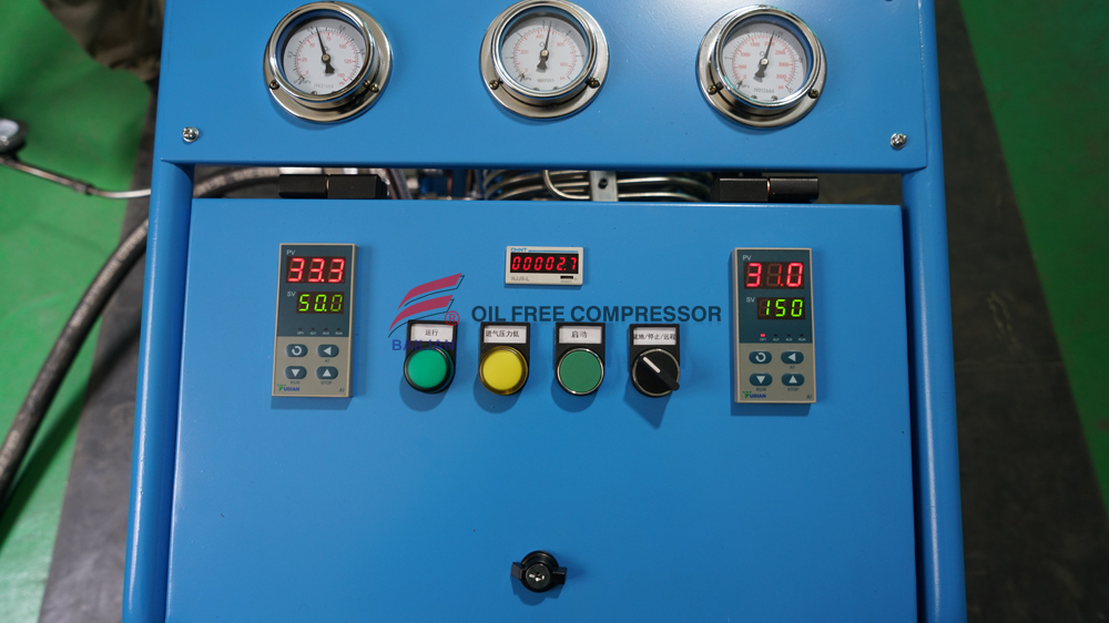 1m3 High Pressure Medical Booster Oxygen Compressor Gow-3 / 4-150