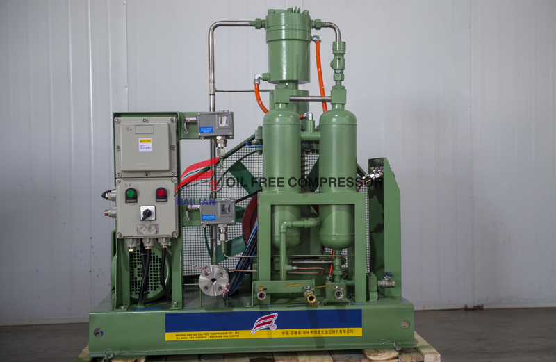 Steel Factory Use Oil Free Hydrogen Compressor W Type