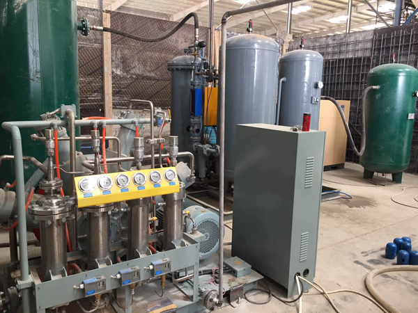 nitrogen gas filling station
