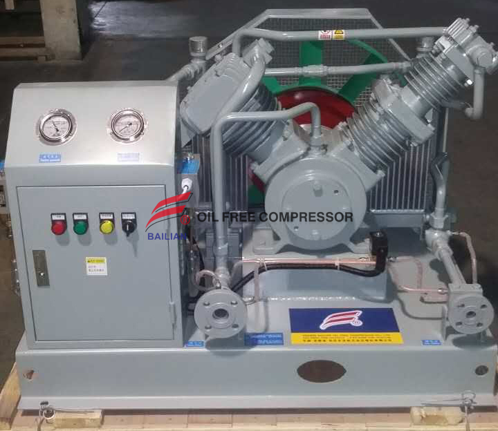 Oil Free High Pressure Argon Compressor in Car