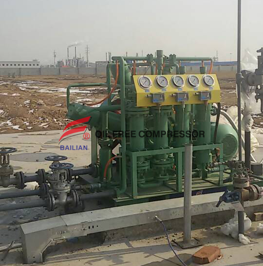 Steel Factory Use Oil Free Hydrogen Compressor V Type