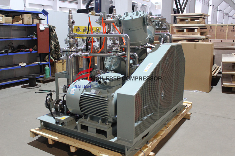 pang-industriyang langis libreng piston carbon dioxide compressor bunutan