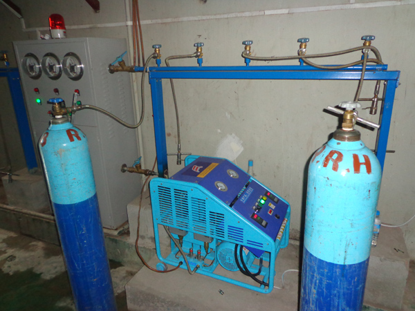 3M3 oxygen compressor, site ng customer sa Myanmar