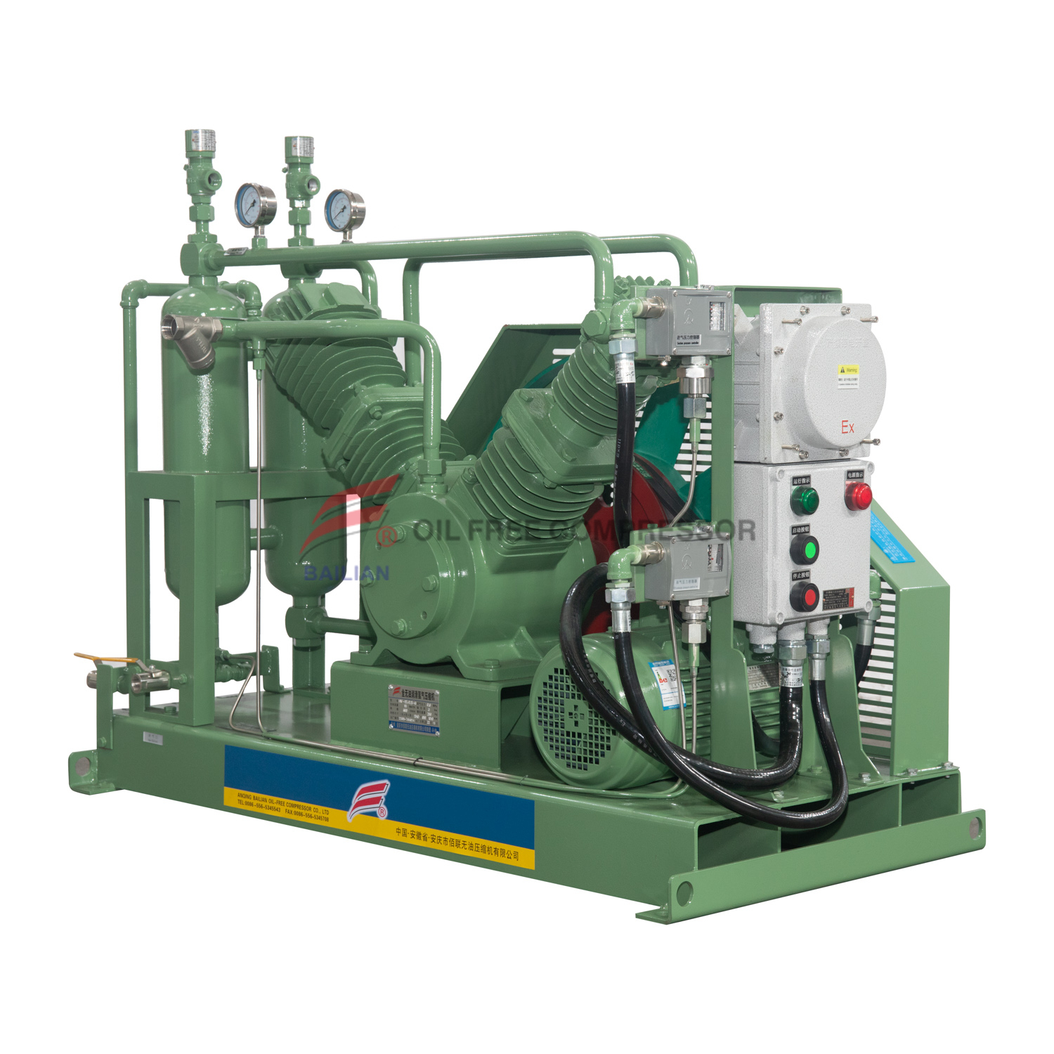 HV- 10/8-20 Ganap na langis Libreng V Type H2 Compressor