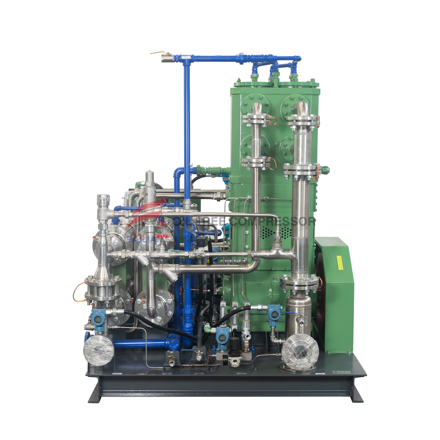 TZWH-100/1-10 Vertical Oil-Free Skid Mounted Type H2 Compressor 