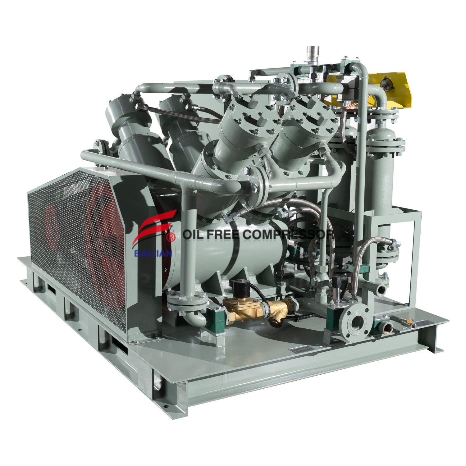 Double V-Shaped Water Cooling Oil Free N2 Compressor 2VW-140/8