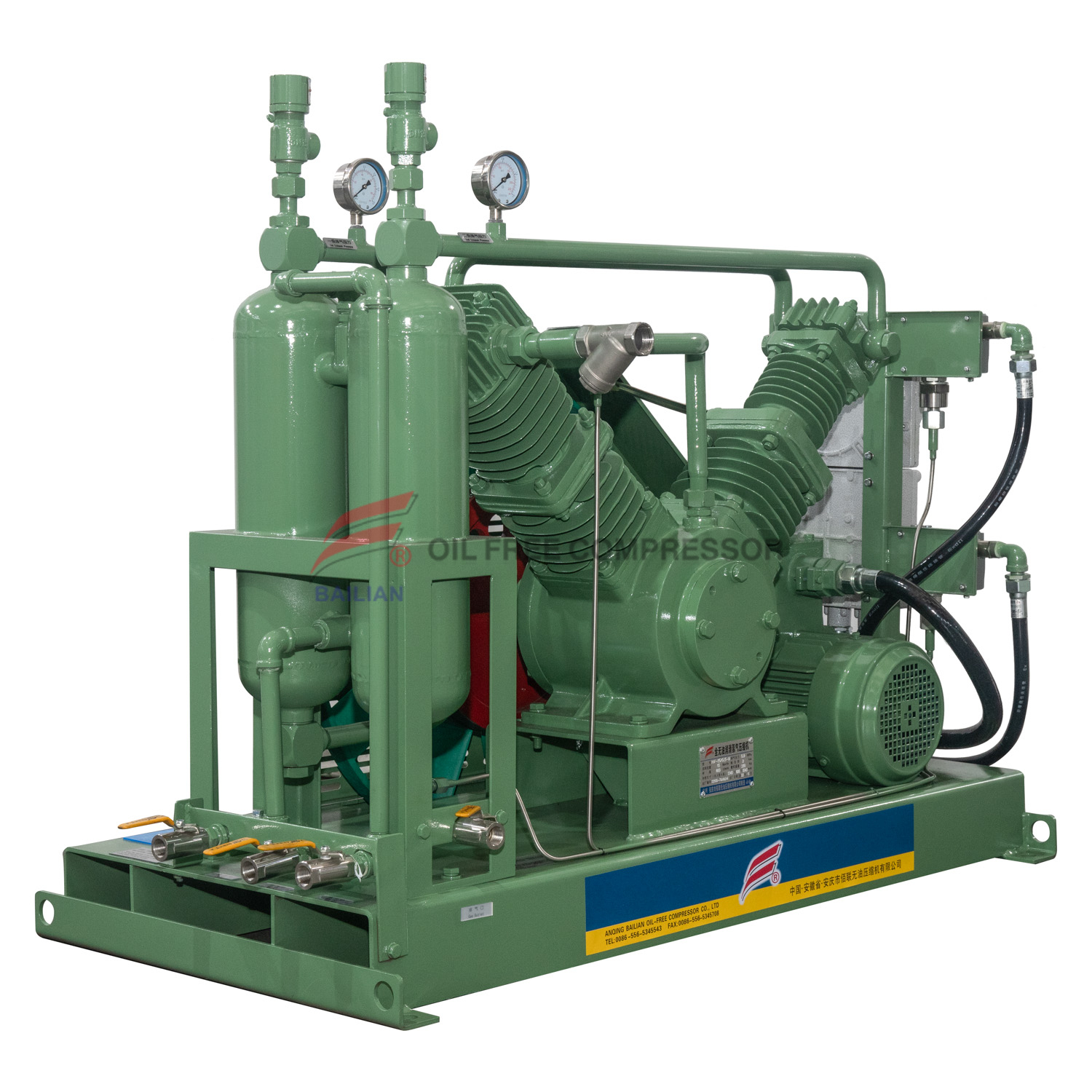 HV- 10/8-20 Ganap na langis Libreng V Type H2 Compressor