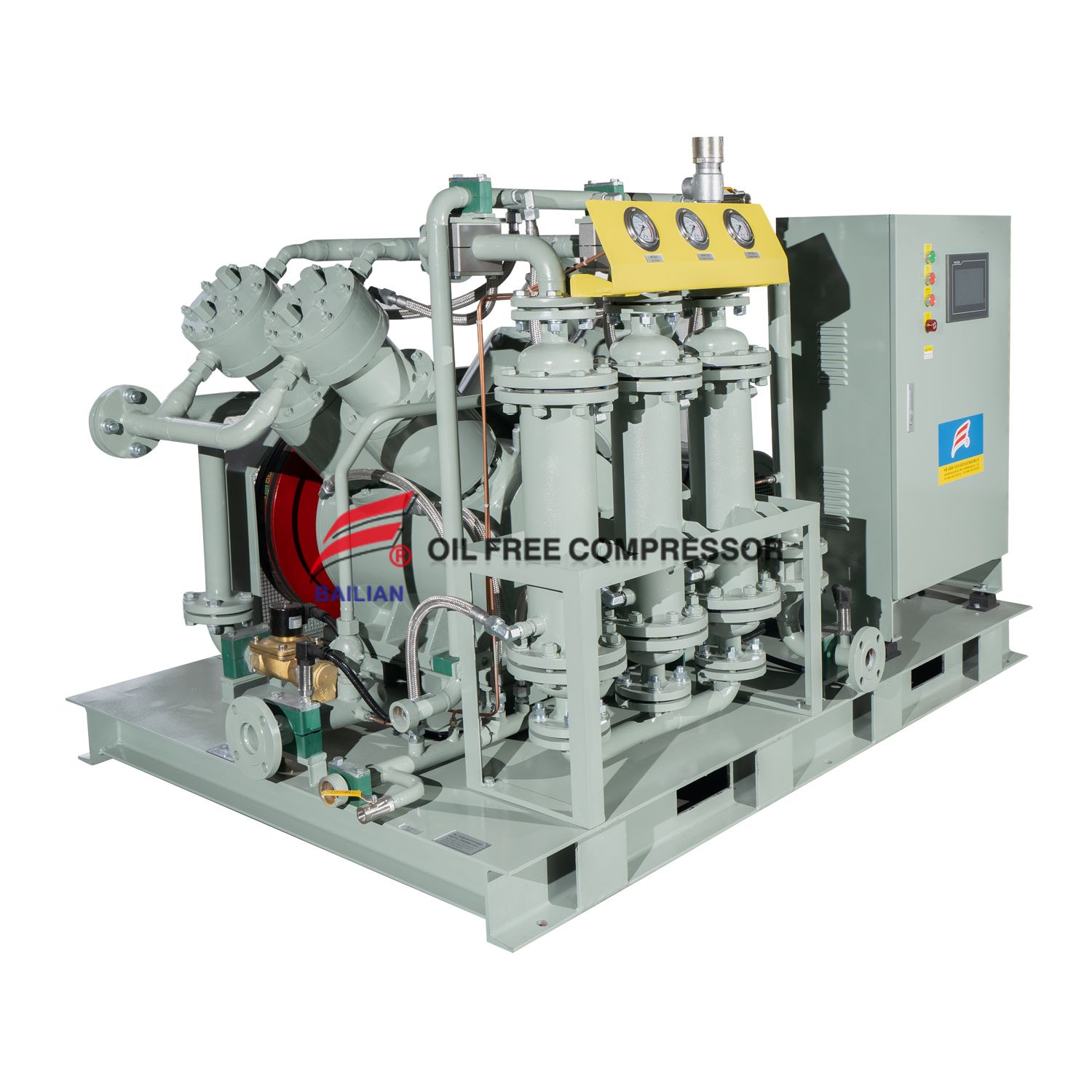 Double V-Shaped Water Cooling Oil Free N2 Compressor 2VW-140/8