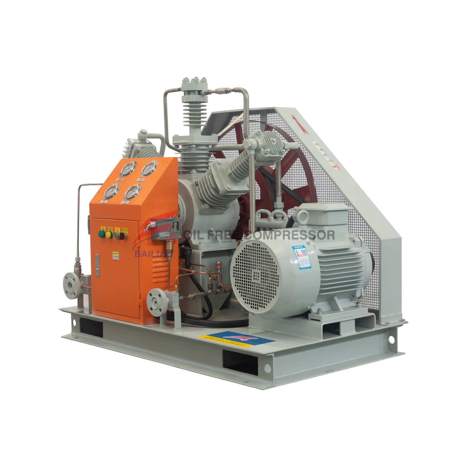 Oil-free lubrication w type nitrogen compressor GWW-30/7-140