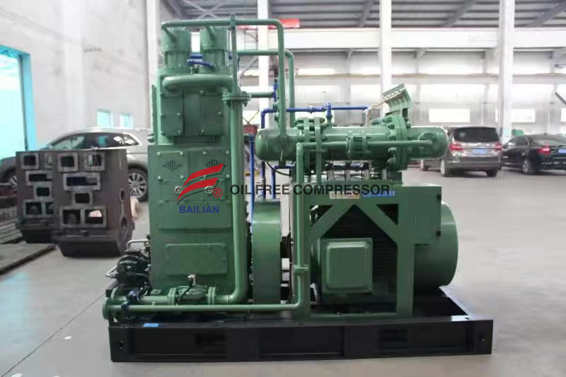 500NM3 6.5bar Mababang Pressure Oil Free Hydrogen Compressor 